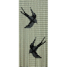 SUN-ARTS DEURGORDIJN NO.100 HULS ZWALUWEN CRÈME 90X210CM SUN-ARTS DEURGORDIJN NO.100 HULS ZWALUWEN CRÈME 90X210CM