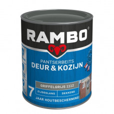 RAMBO BEITS DEUR & KOZIJN ZIJDEGLANS DEKKEND 1112 GRIFFELGRIJS 750ML RAMBO BEITS DEUR & KOZIJN ZIJDEGLANS DEKKEND 1112 GRIFFELGRIJS 750ML