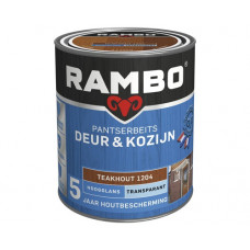 RAMBO BEITS DEUR & KOZIJN HOOGGLANS TRANSPARANT 1204 TEAKHOUT 750ML RAMBO BEITS DEUR & KOZIJN HOOGGLANS TRANSPARANT 1204 TEAKHOUT 750ML