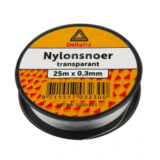 NYLONSNOER TRANSPARANT 0,50 MM 25 METER NYLONSNOER TRANSPARANT 0,50 MM 25 METER