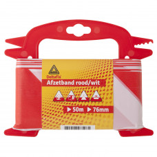 HASPEL AFZETBAND ROOD-WIT 25MTR HASPEL AFZETBAND ROOD-WIT 25MTR