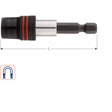 ROTEC SNELSPAN BITHOUDER MAGNETISCH 60MM ROTEC SNELSPAN BITHOUDER MAGNETISCH 60MM