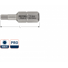 ROTEC PRO SCHROEFBIT INBUS 6MM 25MM ROTEC PRO SCHROEFBIT INBUS 6MM 25MM