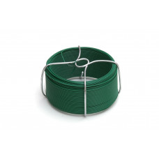 ROL 50MTR BINDDRAAD NR.7/ø 1,2 STAAL GROEN GEPLAST. ROL 50MTR BINDDRAAD NR.7/ø 1,2 STAAL GROEN GEPLAST.