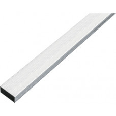 ALUMINIUM RECHTH BUIS RVS LICHT 1M 20X10MM ZELFKLEVEND ALUMINIUM RECHTH BUIS RVS LICHT 1M 20X10MM ZELFKLEVEND