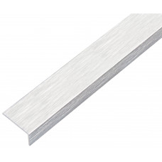 ALUMINIUM HOEK RVS LICHT 2M 20X10X1MM ZELFKLEVEND ALUMINIUM HOEK RVS LICHT 2M 20X10X1MM ZELFKLEVEND