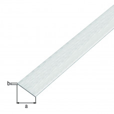 ALUMINIUM PLAT RVS LICHT 20X2MM 1MTR ZELFKLEVEND ALUMINIUM PLAT RVS LICHT 20X2MM 1MTR ZELFKLEVEND