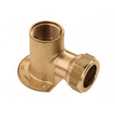 MESSING KNEL MUURPLAAT 1/2"BIX22MM