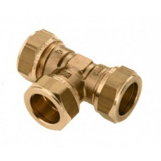 MESSING KNEL T-STUK 12X12X12MM MESSING KNEL T-STUK 12X12X12MM