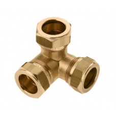 MESSING KNEL HOEK T-STUK 22X22X22MM MESSING KNEL HOEK T-STUK 22X22X22MM