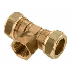 MESSING KNEL VERLOOP T-STUK 15X3/8"BIX15MM MESSING KNEL VERLOOP T-STUK 15X3/8"BIX15MM