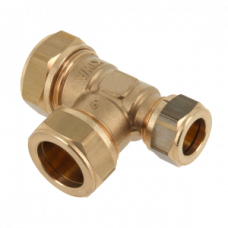 MESSING KNEL VERLOOP T-STUK 28X28X22MM MESSING KNEL VERLOOP T-STUK 28X28X22MM