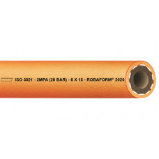 PROPAAN GASSLANG ORANJE GLAD 8X15MM ROBAFORM/EN559 PROPAAN GASSLANG ORANJE GLAD 8X15MM ROBAFORM/EN559