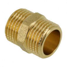 MESSING DUBBELE NIPPEL 1/8" BUITENDRAAD MESSING DUBBELE NIPPEL 1/8" BUITENDRAAD