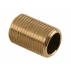 MESSING DOORLOPENDE DRAADNIPPEL 1/4" MESSING DOORLOPENDE DRAADNIPPEL 1/4"