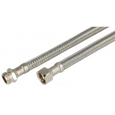 14) 1/2"BI X 1/2"BU 50CM FLEX. METALEN AANSLUIT SLANG KIWA