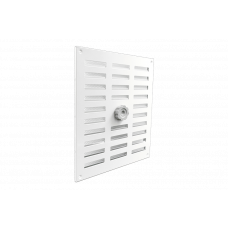 SCHUIFROOSTER ALUMINIUM M/GAAS 250X300MM WIT SCHUIFROOSTER ALUMINIUM M/GAAS 250X300MM WIT