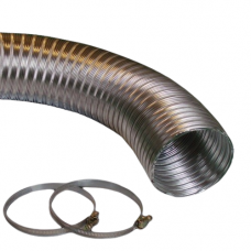 ALUMINIUM LUCHTSLANG 125MM 1,5MTR (INCL. 2 SLANGKLEMMEN) ALUMINIUM LUCHTSLANG 125MM 1,5MTR (INCL. 2 SLANGKLEMMEN)