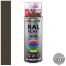 DUPLICOLOR ACRYL RAL 6014 OLIJF GEEL MAT 400ML DUPLICOLOR ACRYL RAL 6014 OLIJF GEEL MAT 400ML