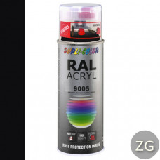 DUPLICOLOR ACRYL RAL 9005 DIEP ZWART ZIJDEGLANS 400ML DUPLICOLOR ACRYL RAL 9005 DIEP ZWART ZIJDEGLANS 400ML