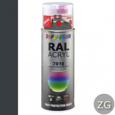DUPLICOLOR ACRYL RAL 7016 ANTRACIET GRIJS ZIJDEGLANS 400ML DUPLICOLOR ACRYL RAL 7016 ANTRACIET GRIJS ZIJDEGLANS 400ML