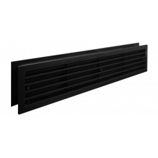 DEURROOSTER INBOUW 450X90MM ZWART KUNSTSTOF DEURROOSTER INBOUW 450X90MM ZWART KUNSTSTOF