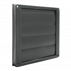 LAMELLENROOSTER + FLENS RVS 150MM ZWART LAMELLENROOSTER + FLENS RVS 150MM ZWART