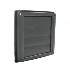 LAMELLENROOSTER + FLENS RVS 125MM ZWART LAMELLENROOSTER + FLENS RVS 125MM ZWART