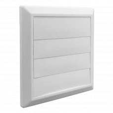 LAMELLENROOSTER 200X200MM WIT KUNSTSTOF Ø150MM LAMELLENROOSTER 200X200MM WIT KUNSTSTOF Ø150MM