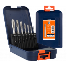 ROTEC TAPPENSET HSS-G DOORLOPEND 7-DLG M3-M12 ROTEC TAPPENSET HSS-G DOORLOPEND 7-DLG M3-M12