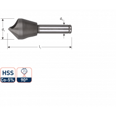 ROTEC HSSE VERZINKFREES 90° SCHUIN GAT 20-25MM ROTEC HSSE VERZINKFREES 90° SCHUIN GAT 20-25MM
