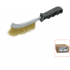 HAND STAALBORSTEL GEGOLFD MESSINGDRAAD 265X28X0,3MM ZILVER HAND STAALBORSTEL GEGOLFD MESSINGDRAAD 265X28X0,3MM ZILVER