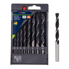 ROTEC HOUT SPIRAALBOOR SET 8-DLG 3-10MM ROTEC HOUT SPIRAALBOOR SET 8-DLG 3-10MM