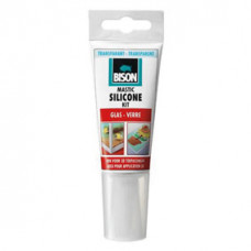 BISON 60ML SILICONENKIT GLAS TRANSPARANT HANGTUBE BISON 60ML SILICONENKIT GLAS TRANSPARANT HANGTUBE