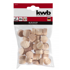 KWB 40X HOUTEN PLUGGEN 20MM KWB 40X HOUTEN PLUGGEN 20MM