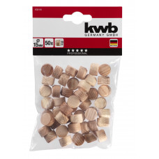 KWB 50X HOUTEN PLUGGEN 15MM