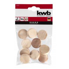 KWB 10X HOUTEN PLUGGEN 30MM KWB 10X HOUTEN PLUGGEN 30MM