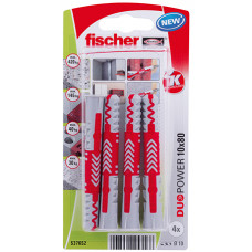 FISCHER DUOPOWER PLUG 10X80 (4 STUKS) FISCHER DUOPOWER PLUG 10X80 (4 STUKS)