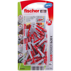 FISCHER DUOPOWER PLUG 6X30 (28 STUKS) FISCHER DUOPOWER PLUG 6X30 (28 STUKS)