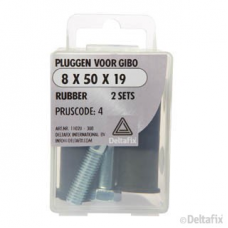 GIBOPLUG 8X50X19 RUBBER 2 SETS GIBOPLUG 8X50X19 RUBBER 2 SETS