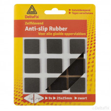 ANTI-SLIP RUBBER 25X25MM ZWART (9 STUKS) ANTI-SLIP RUBBER 25X25MM ZWART (9 STUKS)
