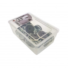 SCHROEFVILT LUXE 24MM METAAL/ GRIJS 16 STUKS SCHROEFVILT LUXE 24MM METAAL/ GRIJS 16 STUKS