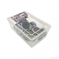SCHROEFVILT LUXE 20MM METAAL/ GRIJS 16 STUKS SCHROEFVILT LUXE 20MM METAAL/ GRIJS 16 STUKS