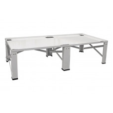 DUO WASMACHINE/DROGER VERHOGER GESCHROEFD + VERSTELBARE VOETEN