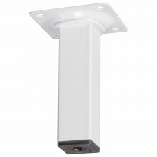 MEUBELPOOT 10CM WIT VIERKANT 25X25MM MEUBELPOOT 10CM WIT VIERKANT 25X25MM