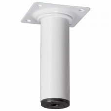 MEUBELPOOT 10CM WIT ROND 30MM MEUBELPOOT 10CM WIT ROND 30MM