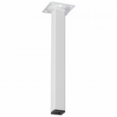 MEUBELPOOT 25CM WIT VIERKANT 25X25MM MEUBELPOOT 25CM WIT VIERKANT 25X25MM