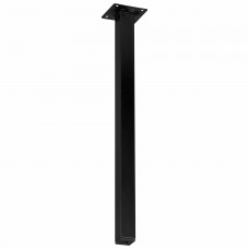 MEUBELPOOT 40CM ZWART VIERKANT 25X25MM MEUBELPOOT 40CM ZWART VIERKANT 25X25MM