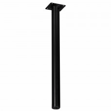 MEUBELPOOT 40CM ZWART ROND 30MM MEUBELPOOT 40CM ZWART ROND 30MM
