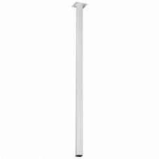 MEUBELPOOT 75CM WIT VIERKANT 25X25MM MEUBELPOOT 75CM WIT VIERKANT 25X25MM